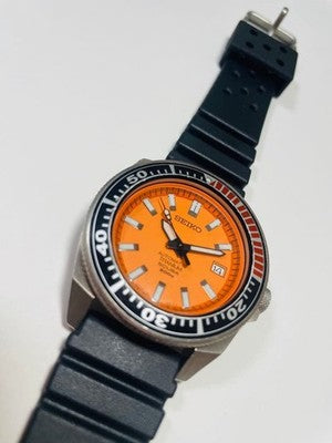SEIKO SBDA005 7S25-00D0 PROSPEX DIVER AUTOMATIC WATCH ORANGE DIAL TITANIUM CASE