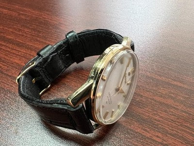 KING SEIKO SECOND MODEL LATE 44-2000 GOLD PLATED HAND-WOUND WATCH 44KS