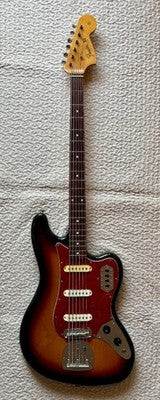 FENDER BASS VI ELECTRIC BASS GUITAR SUNBURST WITH SOFT CASE
