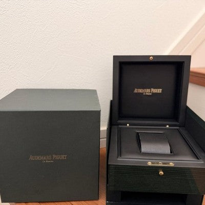 AUTHENTIC AUDEMARS PIGUET ROYAL OAK OFFSHORE WOOD WATCH BOX GREEN RARE LUXURYBOX