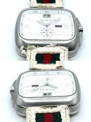 GUCCI COUPE QUARTZ BIG DATE 131.3 SHERRY LINE MEN'S WATCH