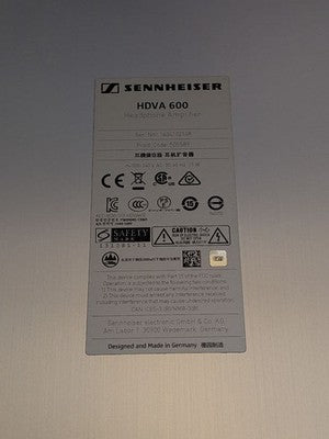 SENNHEISER HDVA600 HEADPHONE AMPLIFIER SILVER FULLY WORKING JP