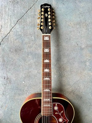 EPIPHONE BY GIBSON EJ-212 VS 12-STRING J-200 SUPER JUMBO GUITAR 1991 KOREA USED