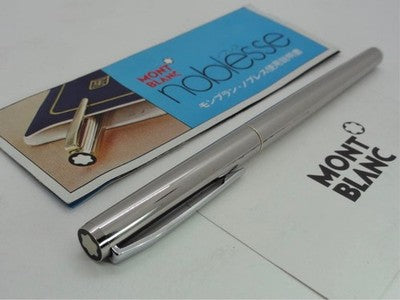Montblanc Noblesse No 1122 Fountain Pen Silver EF Buffed Finish Used From Japan