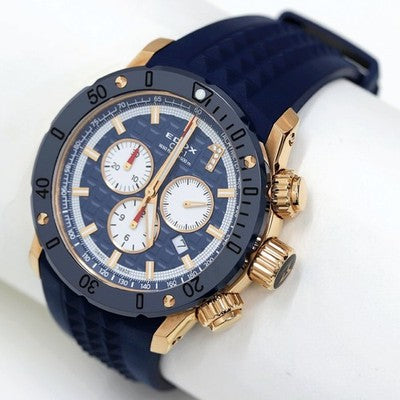 Edox Chronoffshore-1 10221-37RBU9-BUIDR9 Chronograph Quartz Ltd 300pcs w/ Box