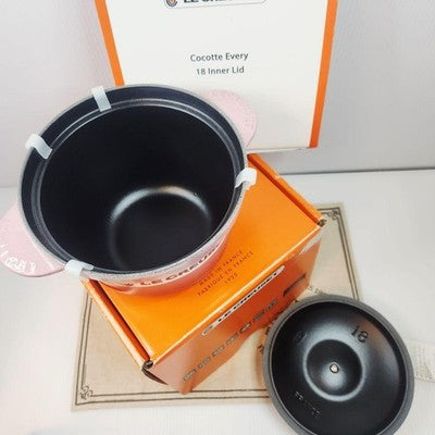 LE CREUSET COCOTTE EVERY 18 BERRY WITH INNER LID RARE NEW JP