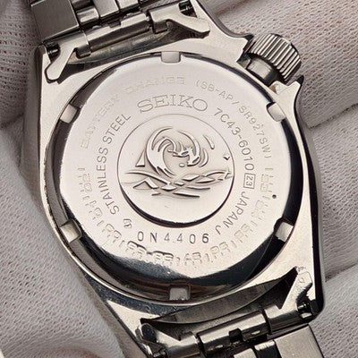 SEIKO PROFESSIONAL 200M DIVER 7C43-6010 QUARTZ MID SIZE MENS WATCH VINTAGE