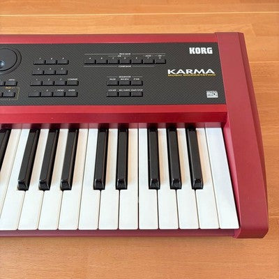 KORG KARMA WORKSTATION SYNTHESIZER KARMA ENGINE TESTED W/CASE ADAPTER  AS IS