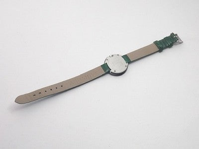 CENTURY COUTURE 832.8.S.70I.12.CEK GREEN STAINLESS STEEL WRISTWATCH USED AUTH