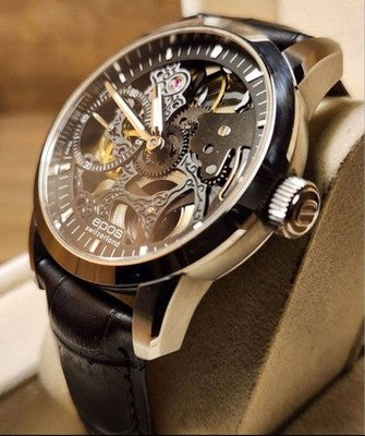 EPOS SOPHISTIQUEE EMOTION SKELETON UNITAS6497 MANUAL MENS WATCH SWISS 42MM
