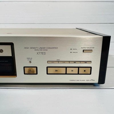 SONY CDP-X77ES HIGH-END VINTAGE CD PLAYER - WORKING - WITH REMOTE & MANUAL