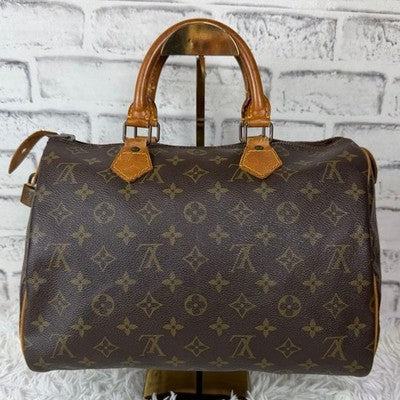 LOUIS VUITTON SPEEDY 30 M41526 MONOGRAM HANDBAG PADLOCK KEY VINTAGE AUTHENTIC