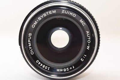 OLYMPUS OM-SYSTEM ZUIKO MC AUTO-W 28MM F2 LARGE-APERTURE WIDE-ANGLE LENS