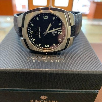 JUNGHANS 056/4410.00 RADIO-CONTROLLED MEN'S WRISTWATCH THE GERMAN WATCH LEATHER