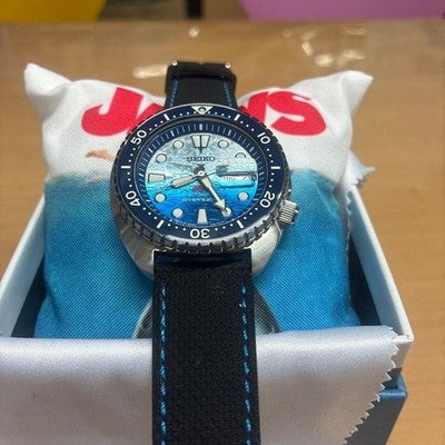 SEIKO PROSPEX SBDY137 JAWS 50TH ANNIVERSARY LIMITED AUTOMATIC WATCH BOX PAPERS