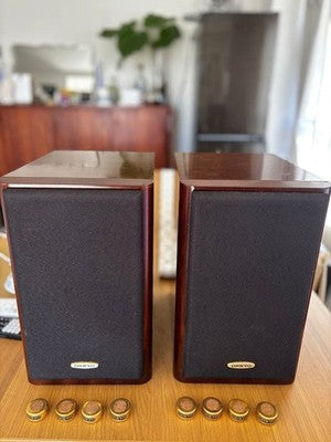 ONKYO D-202AX BOOKSHELF SPEAKERS PAIR MATCHING SERIAL HI-FI JAPAN USED
