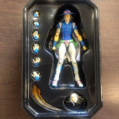 SUPER ACTION STATUE GYRO ZEPPELI JOJO PART 7 STEEL BALL RUN FIGURE NEAR MINT