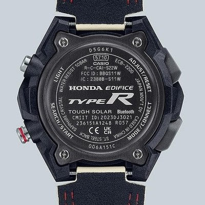 CASIO EDIFICE ECB-2200HTR-1ADR MEN'S SOLAR BLUETOOTH CHRONOGRAPH WATCH  UNUSED