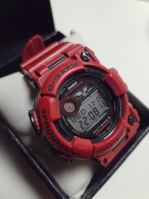 CASIO G-SHOCK FROGMAN GWF-1000RD-4JF BURNING RED SOLAR RADIO DIVER WATCH JAPAN
