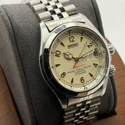 SEIKO ALPINIST 4S15-6000 AUTOMATIC WATCH ~19CM WRIST, 38MM CASE, DAILY