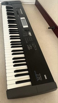 KORG TR76 WORKSTATION SYNTHESIZER 76-KEY W/ ADAPTER SOFT CASE FROM JAPAN AS IS