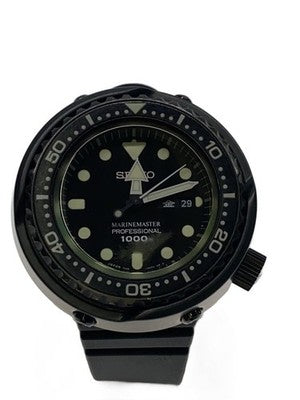SEIKO PROSPEX MARINEMASTER QUARTZ 7C46-0AH0 MEN'S BLACK ANALOG WATCH