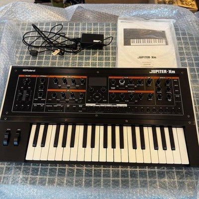 ROLAND JUPITER-XM SYNTHESIZER KEYBOARD W/ AC ADAPTER MANUAL NEAR MINT FROM JAPAN