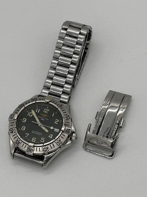 BREITLING COLT OCEAN A17035 AUTOMATIC MEN'S WATCH GREEN DIAL 38MM WORKING
