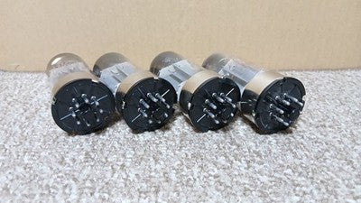 LUXMAN 8045G VACUUM TUBES SET OF 4 QUAD TESTED WORKING NO. 10605 JAPAN