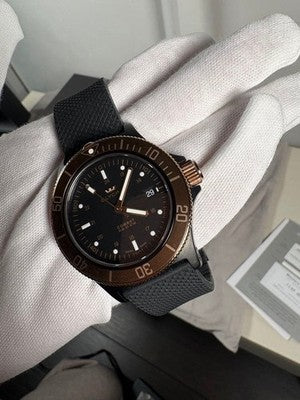 GLYCINE GOLDEN EYE COMBAT SUB 3863.399C6-TB9 AUTOMATIC BRONZE DIVER BOXED
