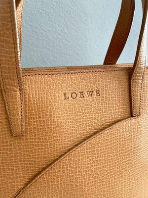 LOEWE HOMENAJE A GAUDI 2002 LIMITED EDITION VINTAGE HANDBAG BEIGE LEATHER