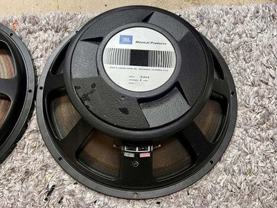 JBL E140-8 38CM WOOFER SPEAKER UNITS - PAIR - TESTED & WORKING