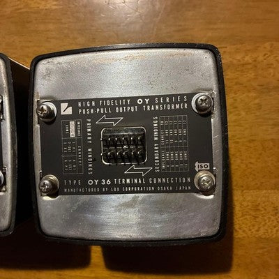 LUX OY36-3.5K OUTPUT TRANSFORMER PAIR WIDE RANGE OY SERIES HI-FI P.P. USED　AS