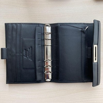 FILOFAX WAVERLEY BIBLE SIZE ORGANIZER, UNUSED, MINOR DENTS ON LEATHER