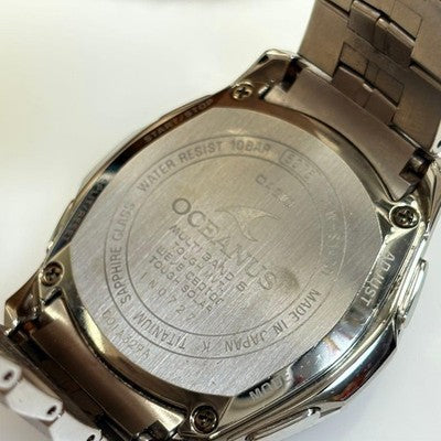 CASIO OCEANUS MANTA OCW-S1400PW-7AJF SOLAR RADIO TITANIUM SHELL DIAL WATCH JAPAN