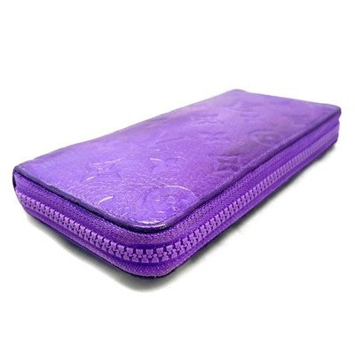 LOUIS VUITTON M81636 TAURILLON MONOGRAM PURPLE ZIPPY VERTICAL WALLET