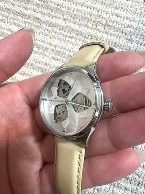 HAMILTON JAZZMASTER OPEN HEART H32115991 MOTHER OF PEARL AUTOMATIC WOMENS WATCH
