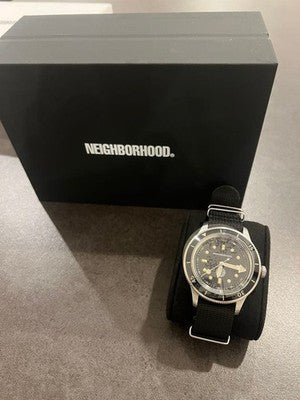 NEIGHBORHOOD NH ORIGINAL WATCH TYPE-1 23218NH-AC01 AUTOMATIC BLACK DIAL BOX