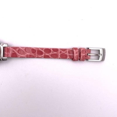 LOUIS VUITTON TAMBOUR BIJOU SECRET Q151R QUARTZ DIAMOND PINK DIAL LADY'S WATCH