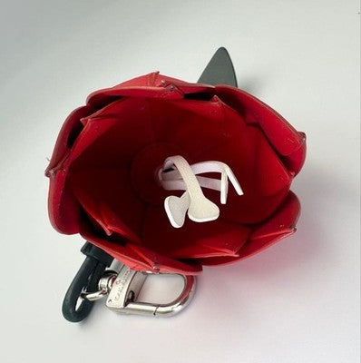 LOUIS VUITTON MP3388 BIJOU SAC MONOGRAM FLOWER CHARM LEATHER BAG KEYCHAIN USED