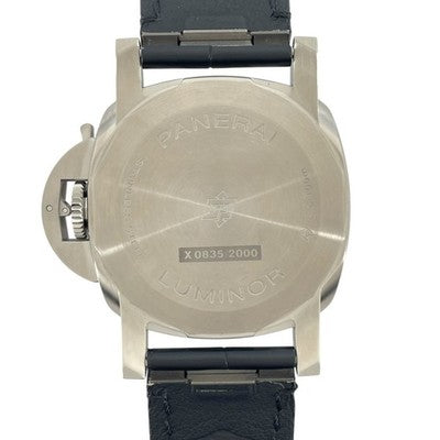 PANERAI PAM01271 LUMINOR MARINA QUARANTA MEN'S WATCH WHITE SS/LEATHER STRAP