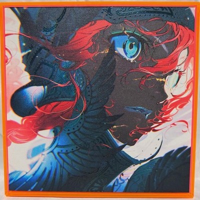 MAI YONEYAMA EGO SCAR AUTOGRAPHED CANVAS ART ED30 UV PRINT ACRYLIC FRAME LIMITED
