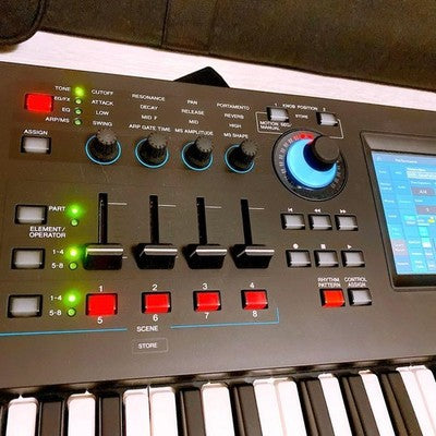 YAMAHA MODX7 76-KEY SYNTHESIZER MUSIC WORKSTATION KEYBOARD W/SOFT CASE TESTED