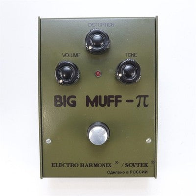 ELECTRO-HARMONIX SOVTEK BIG MUFF PI RUSSIA ARMY GREEN BUBBLE FONT FUZZ PEDAL