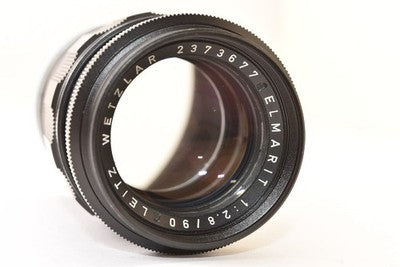 LEICA ELMARIT 90MM F2.8 M-MOUNT BLACK MEDIUM TELEPHOTO LENS FROM LEICA