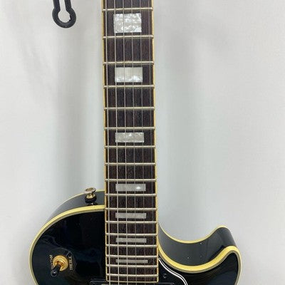 EPIPHONE LES PAUL CUSTOM EBONY ELECTRIC GUITAR USED CLEAN TESTED W/ ACCESSORIES