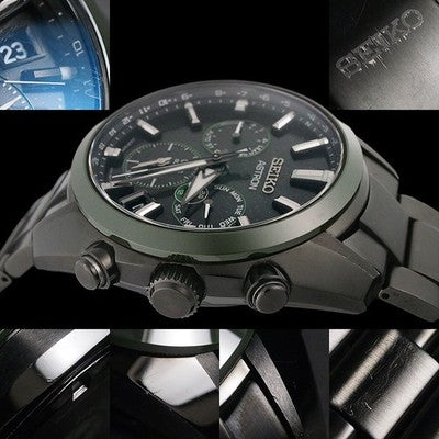 SEIKO ASTRON SBXC079 5X53-0BD0 SOLAR GPS SATELLITE BLACK DIAL 42MM SS CERAMIC
