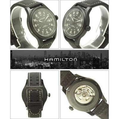 HAMILTON KHAKI FIELD TITANIUM AUTO H70575733 AUTOMATIC 42MM MEN'S WATCH MINT