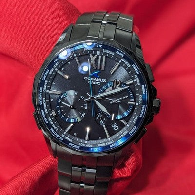 CASIO OCEANUS BLACK MANTA OCW-S3400B-1AJF SOLAR RADIO CONTROLLED WATCH