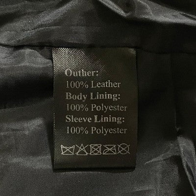 ART COMES FIRST LEATHER RIDER JACKET EARLY-ERA PUNK HAND-PAINTED BLACK SIZE 40